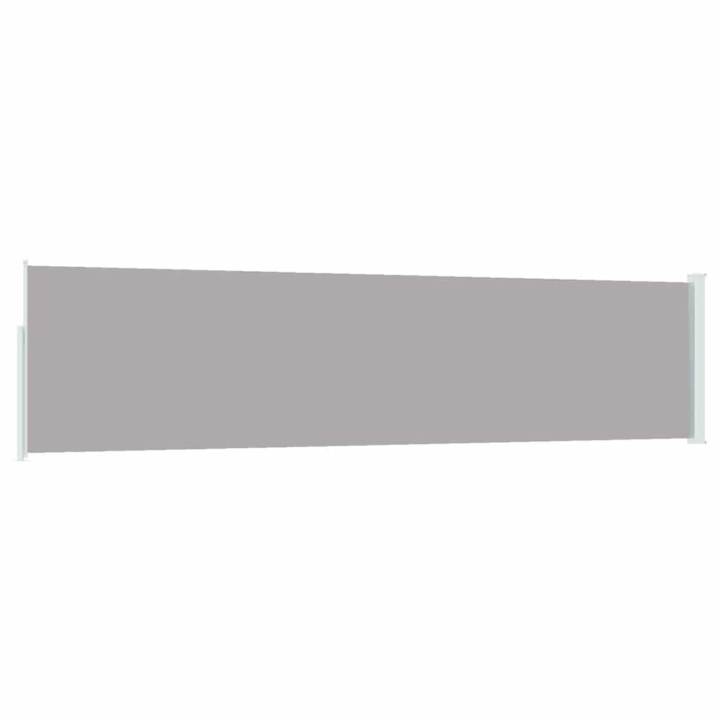 Tenda Laterale Retrattile per Patio 117x514 cm Grigia