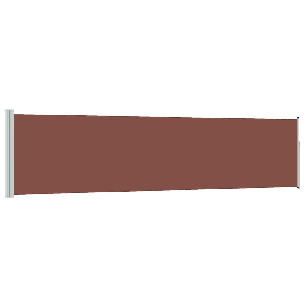 Tenda Laterale Retrattile per Patio 117x514 cm Marrone