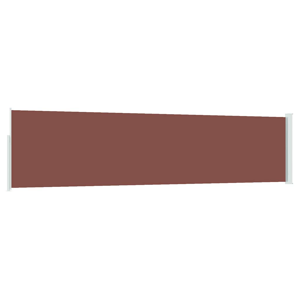 Tenda Laterale Retrattile per Patio 117x514 cm Marrone