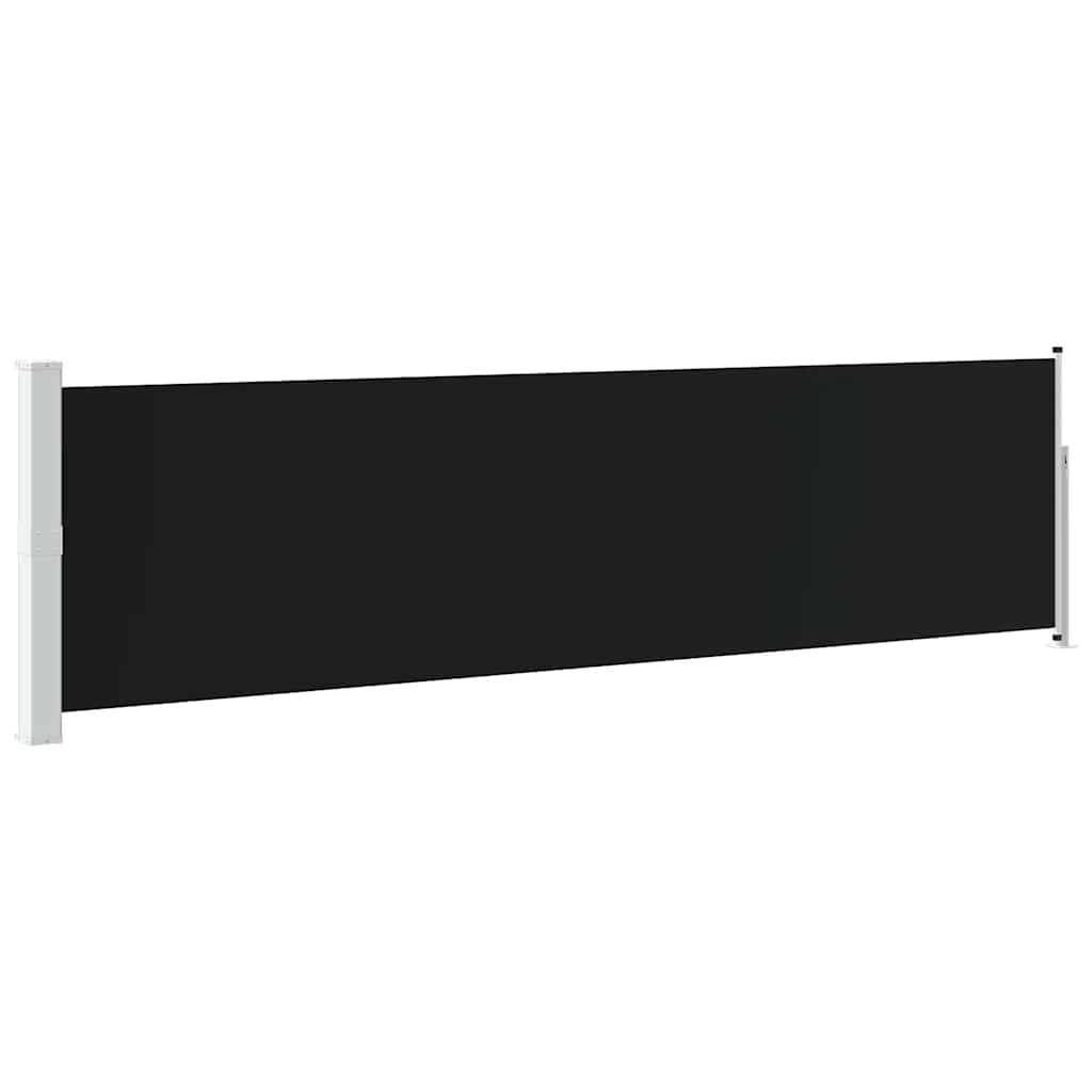 Tenda Laterale Retrattile per Patio 140x514 cm Nera