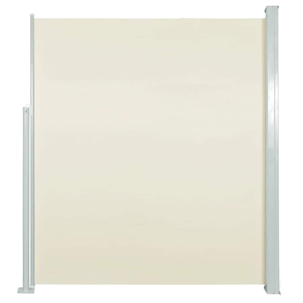 Tenda Laterale Retrattile per Patio 140x514 cm Crema