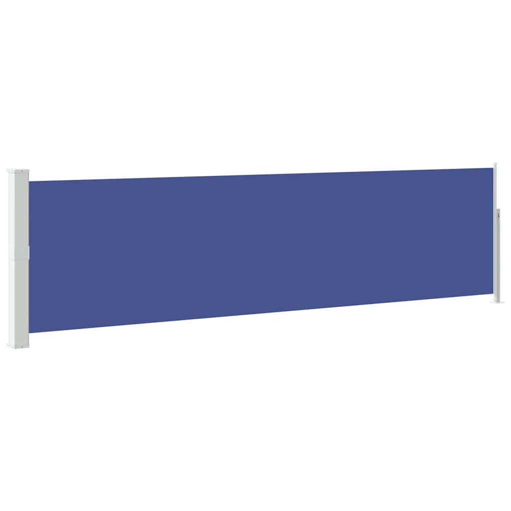 Tenda Laterale Retrattile per Patio 140x500 cm Blu