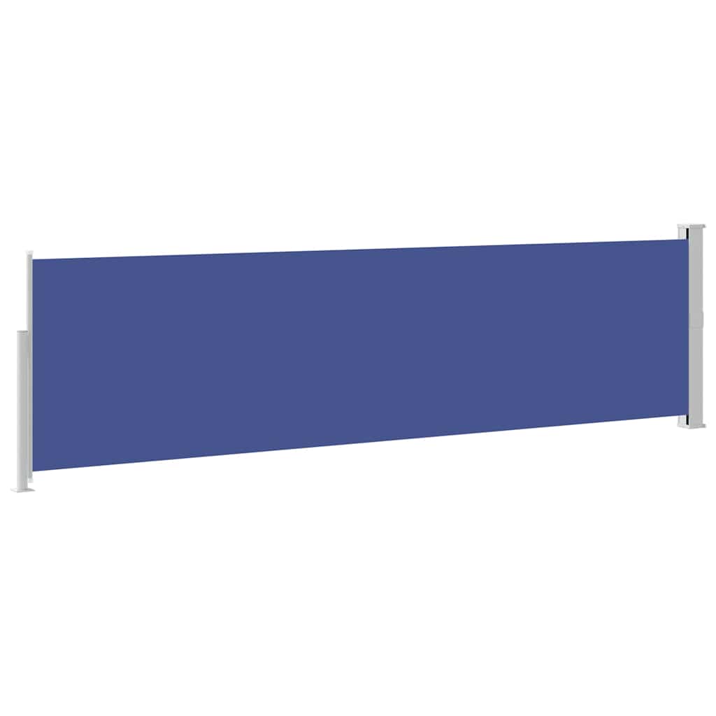 Tenda Laterale Retrattile per Patio 140x500 cm Blu