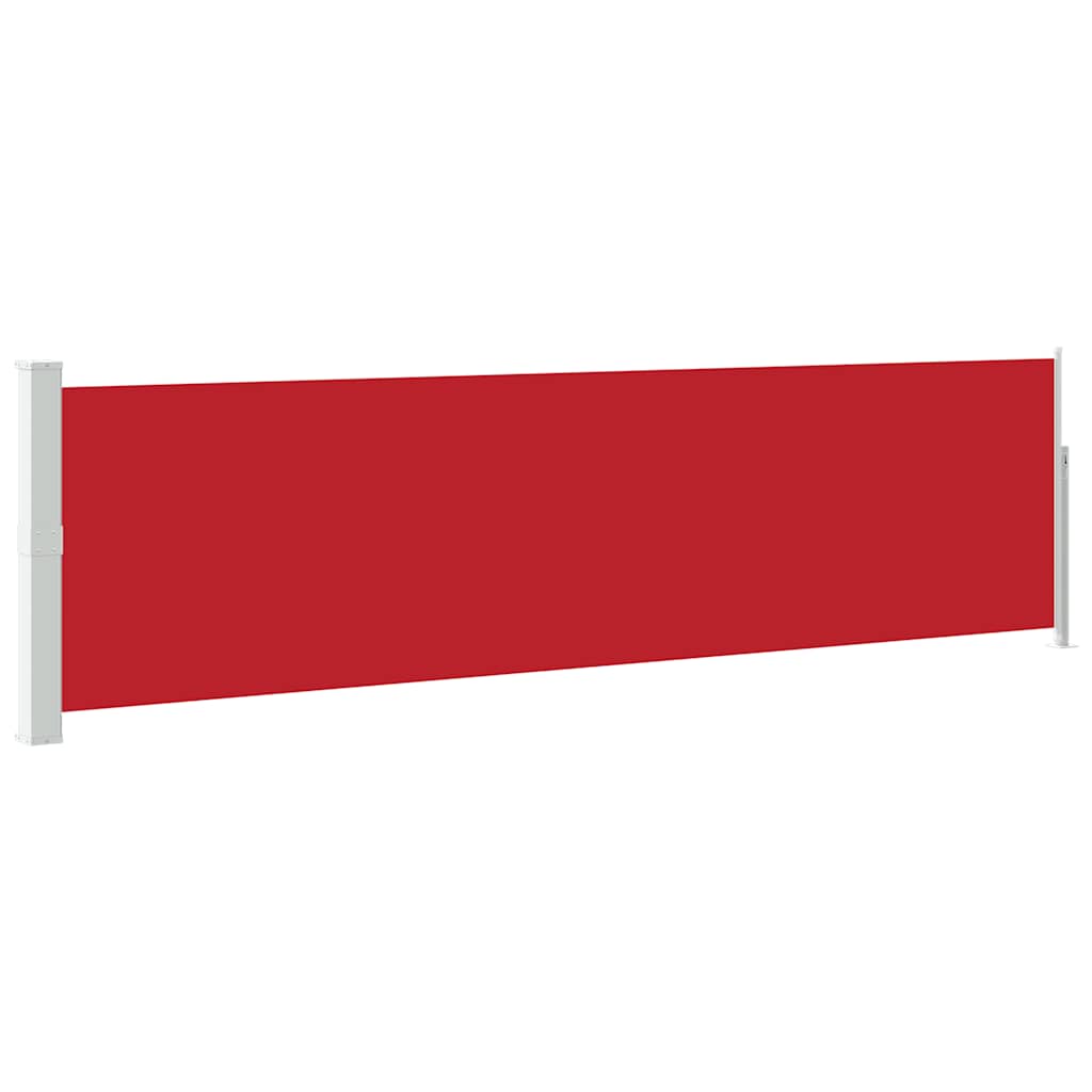 Tenda Laterale Retrattile per Patio 140x500 cm Rossa