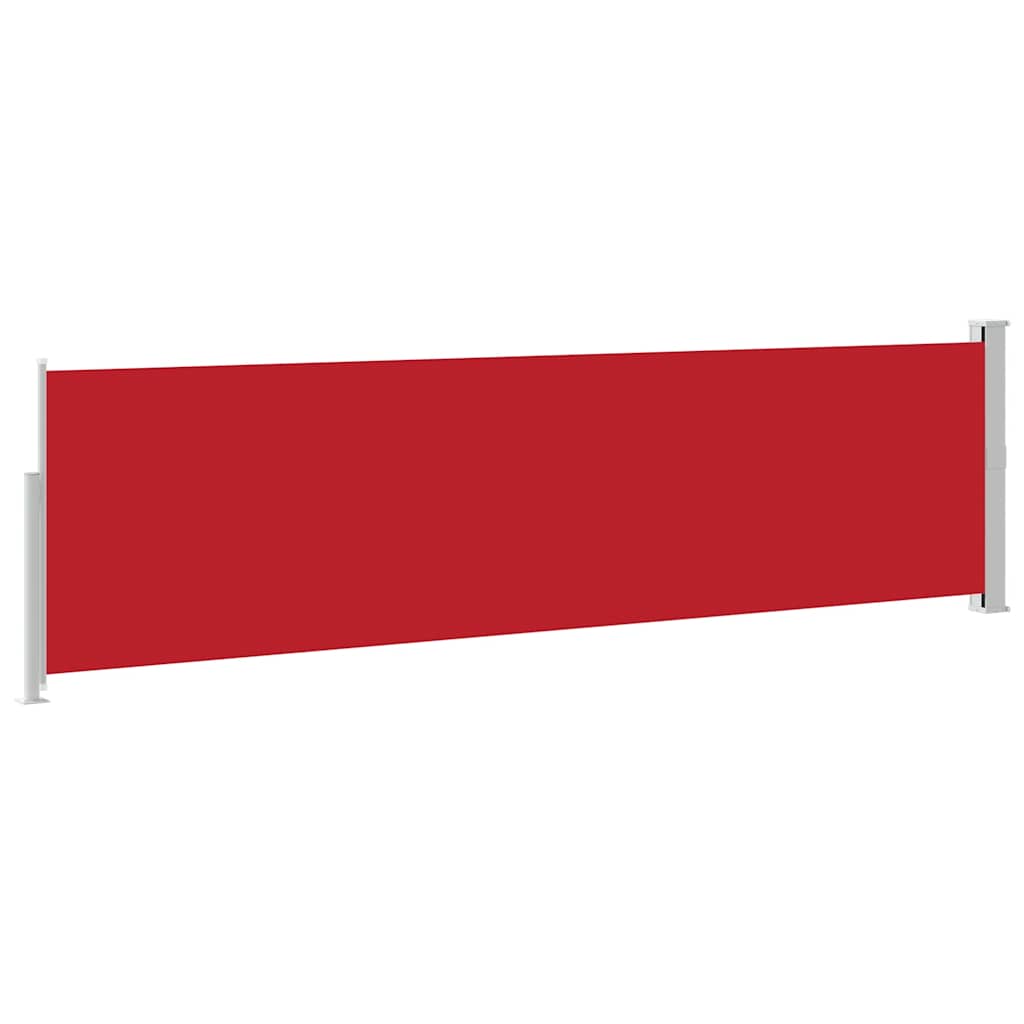 Tenda Laterale Retrattile per Patio 140x500 cm Rossa
