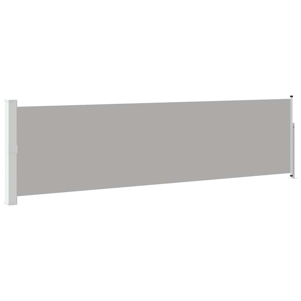 Tenda Laterale Retrattile per Patio 140x514 cm Grigia