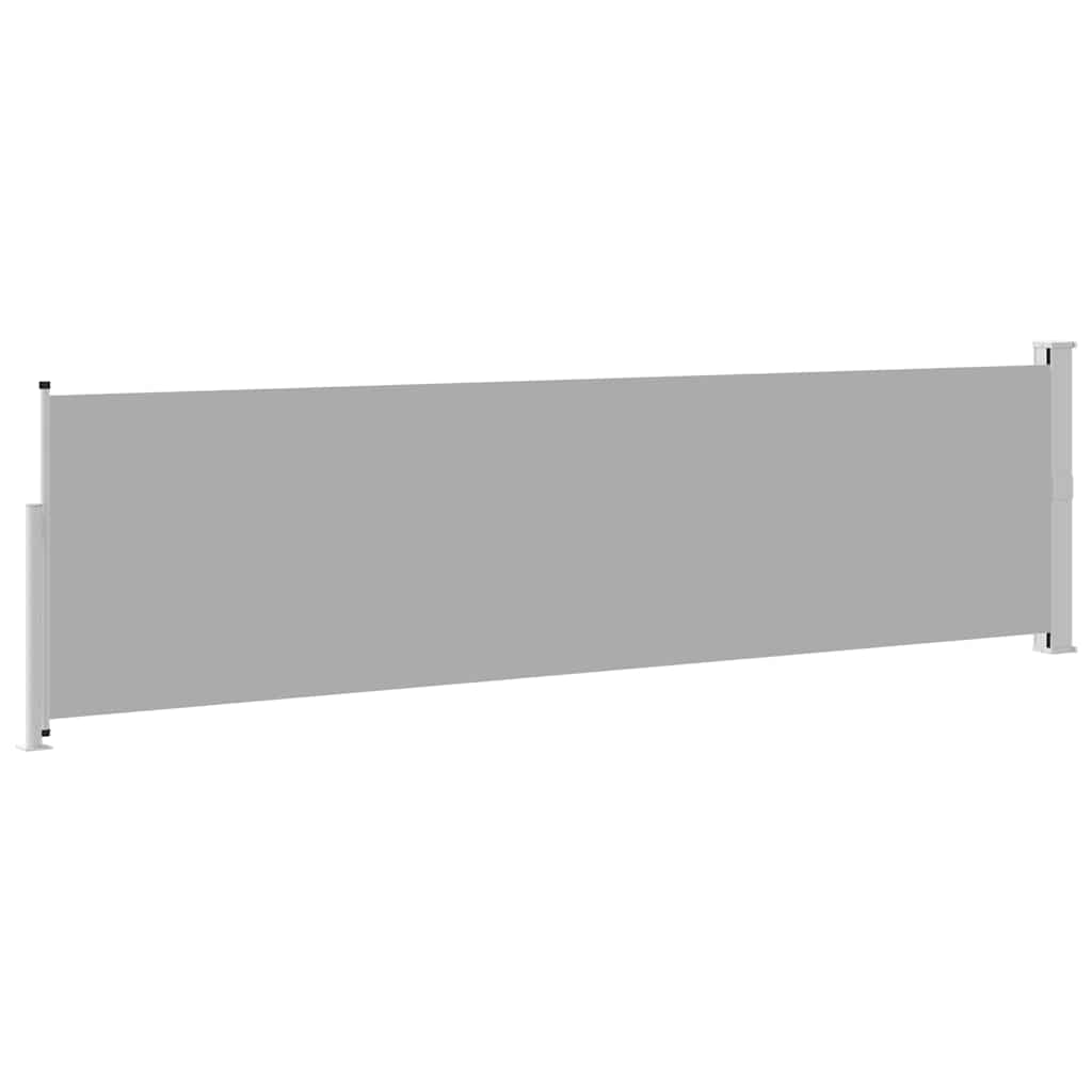 Tenda Laterale Retrattile per Patio 140x514 cm Grigia