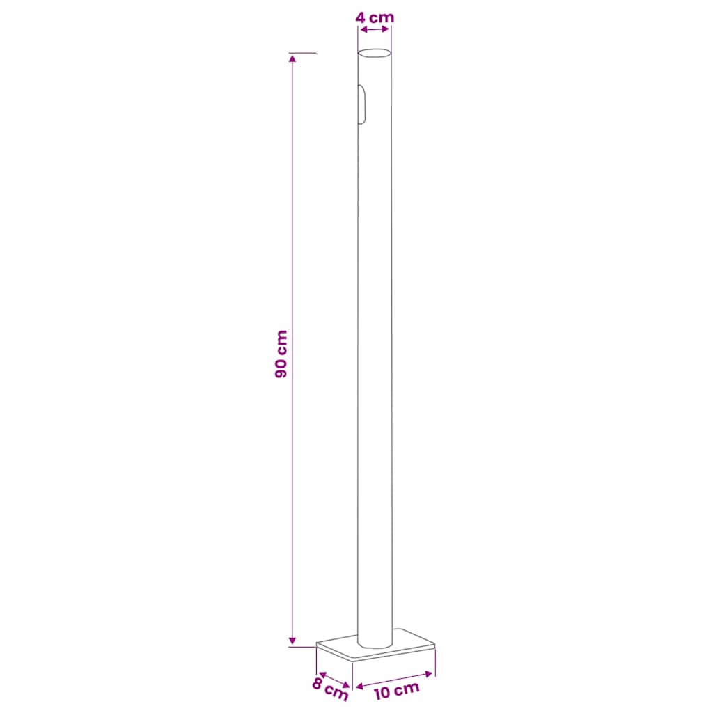 Tenda Laterale Retrattile per Patio 140x500 cm Marrone