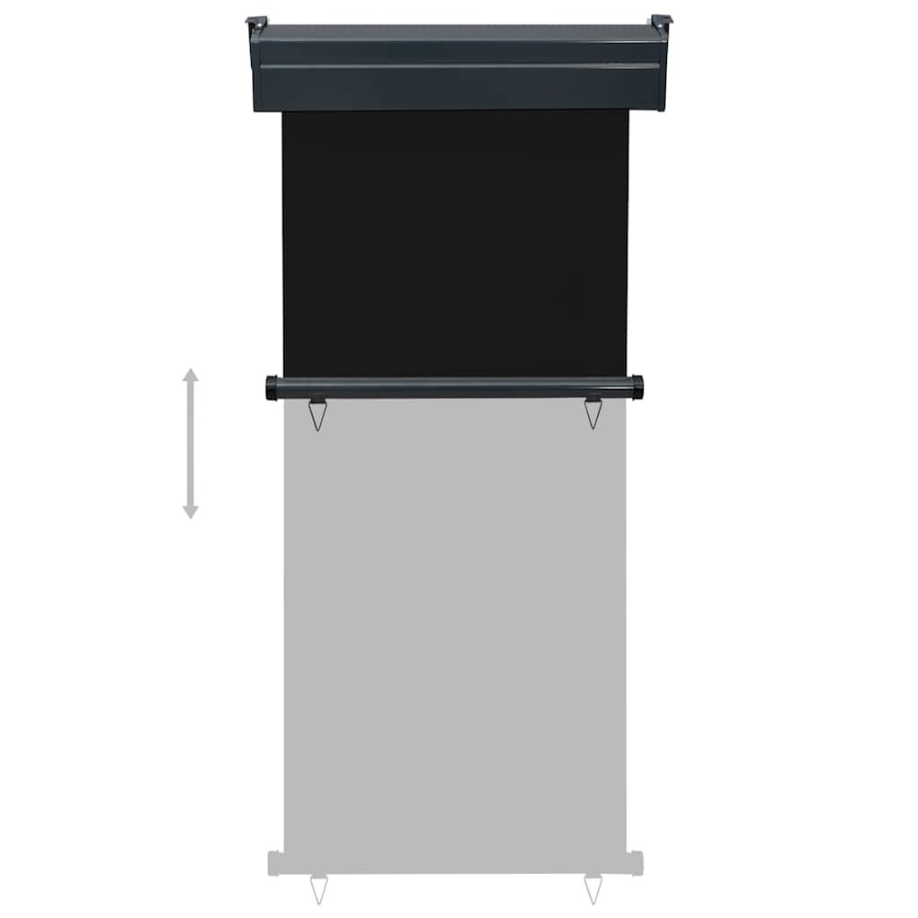 Tendalino Laterale per Balcone 85x250 cm Nero
