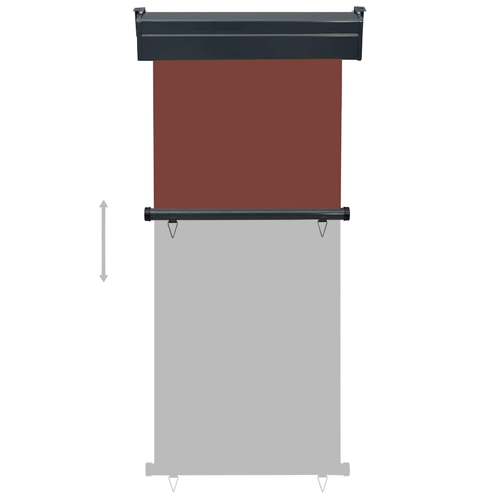 Tendalino Laterale per Balcone 85x250 cm Marrone