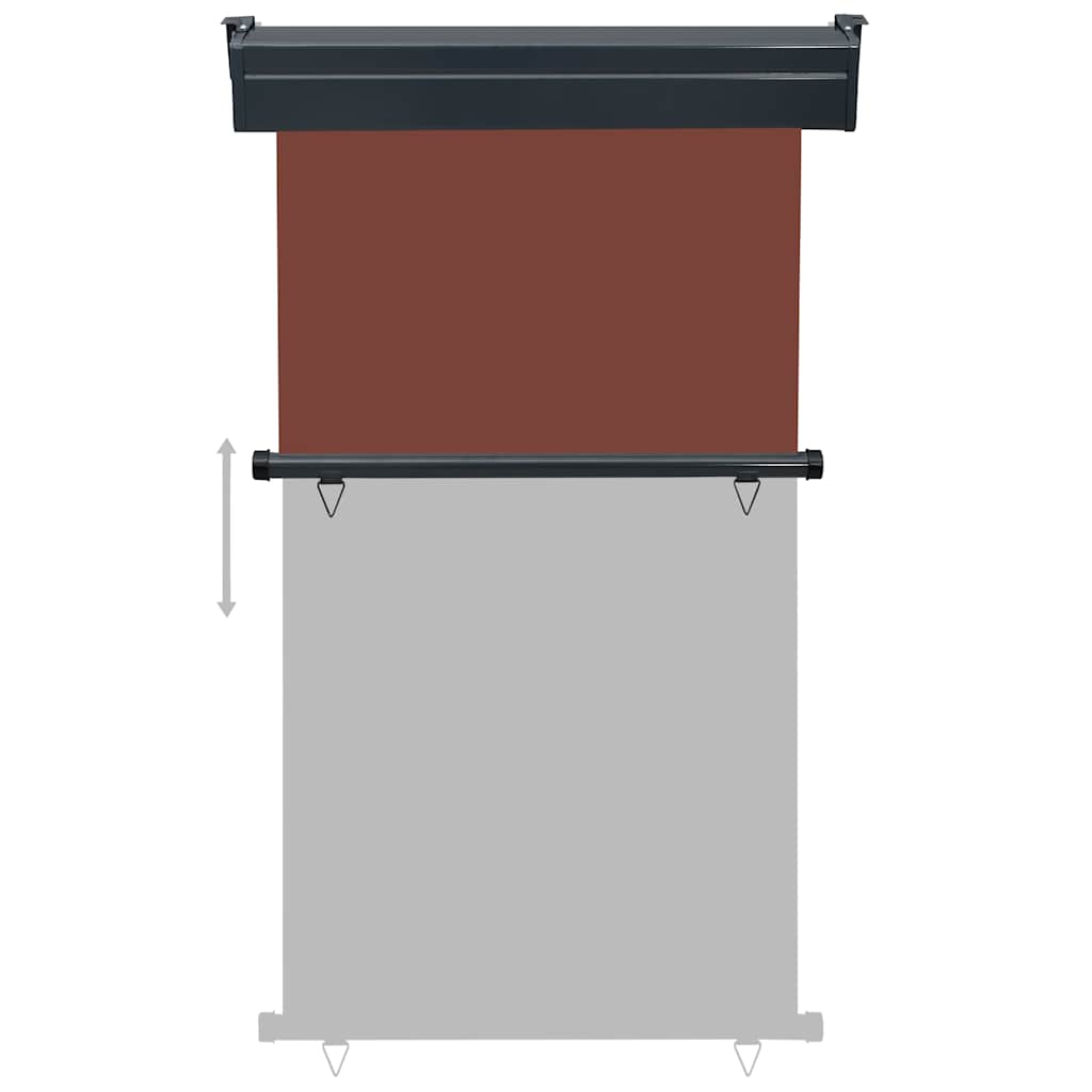 Tendalino Laterale per Balcone 105x250 cm Marrone