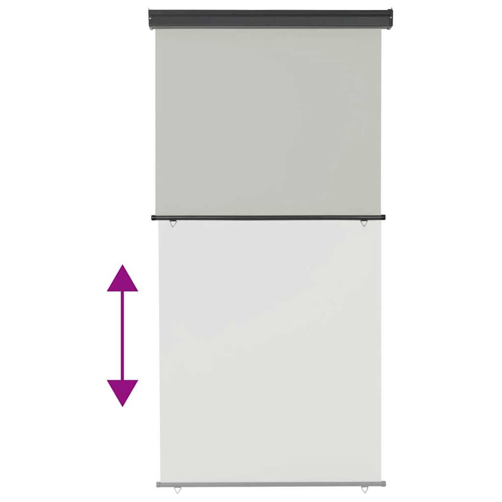 Tendalino Laterale per Balcone 125x250 cm Grigio