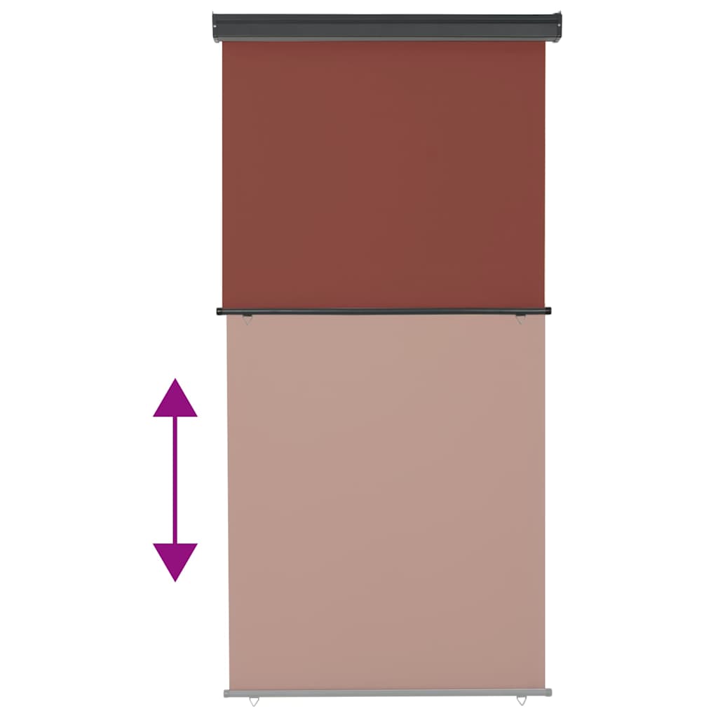 Tendalino Laterale per Balcone 125x250 cm Marrone