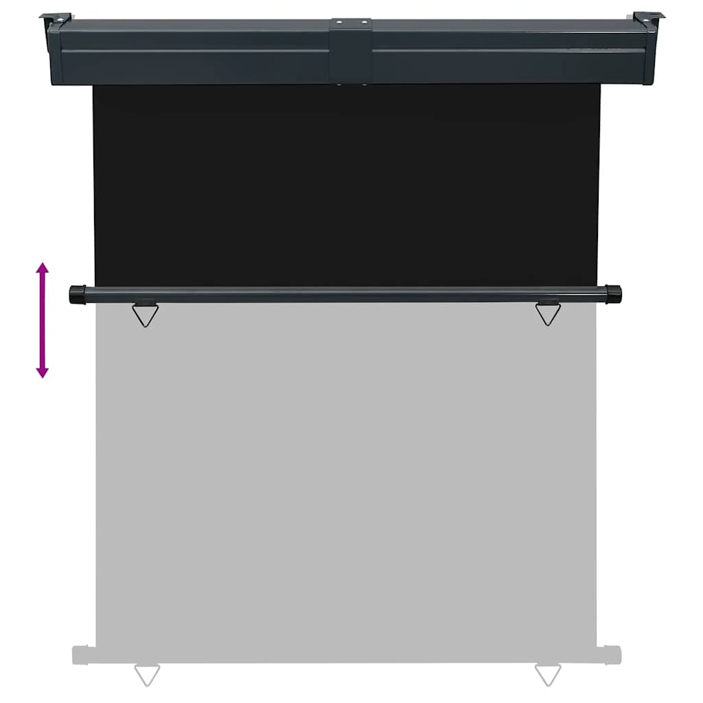 Tendalino Laterale per Balcone 145x250 cm Nero