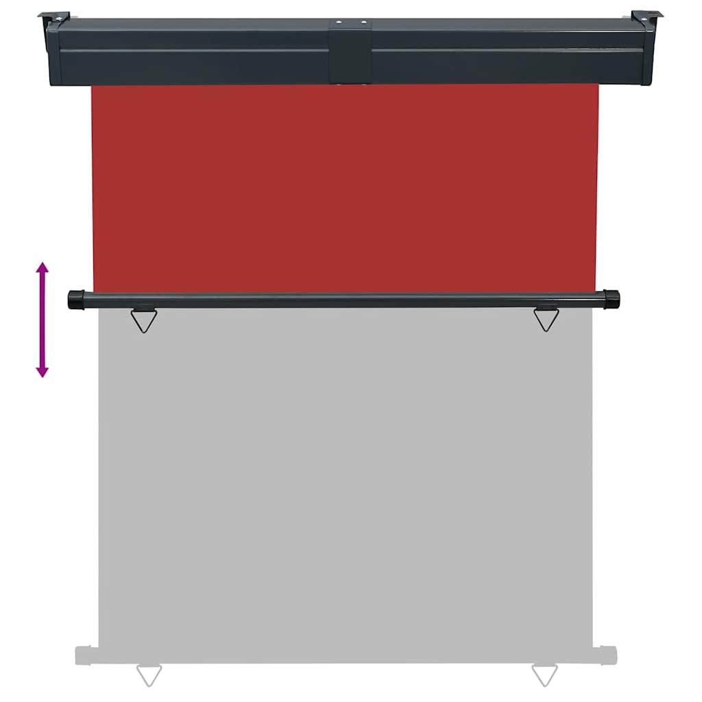 Tendalino Laterale per Balcone 145x250 cm Rosso