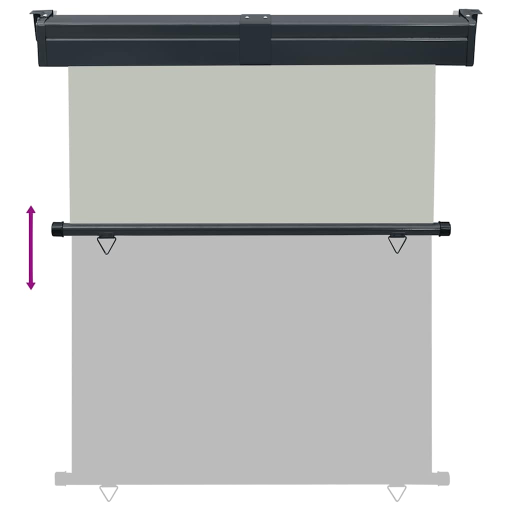 Tendalino Laterale per Balcone 145x250 cm Grigio