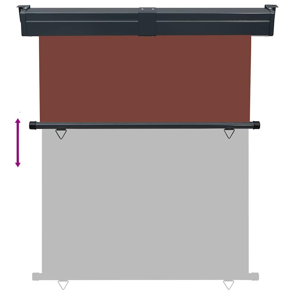 Tendalino Laterale per Balcone 145x250 cm Marrone
