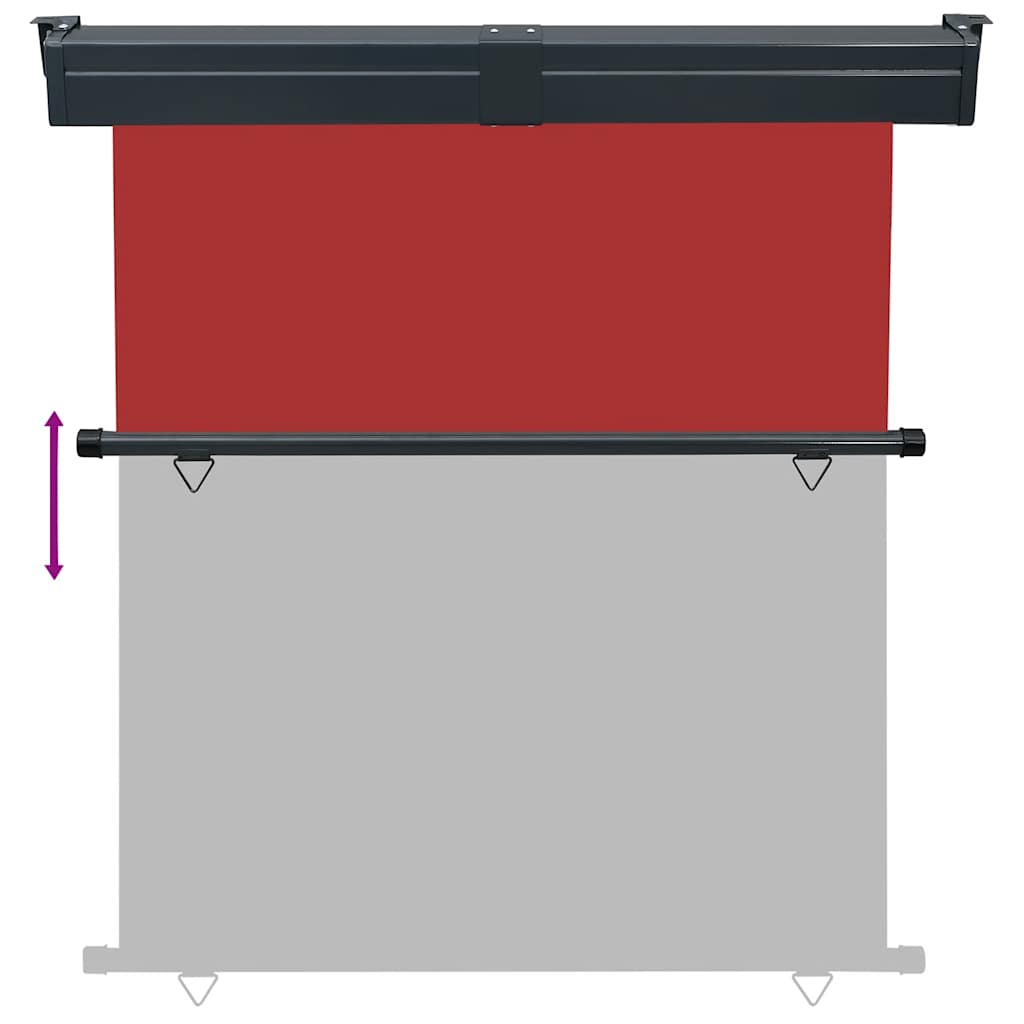 Tendalino Laterale per Balcone 165x250 cm Rosso