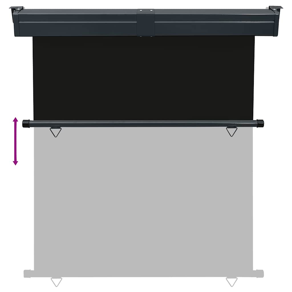 Tendalino Laterale per Balcone 175x250 cm Nero