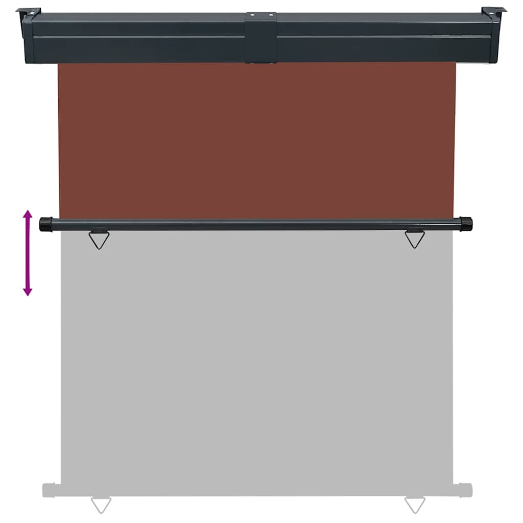 Tendalino Laterale per Balcone 175x250 cm Marrone