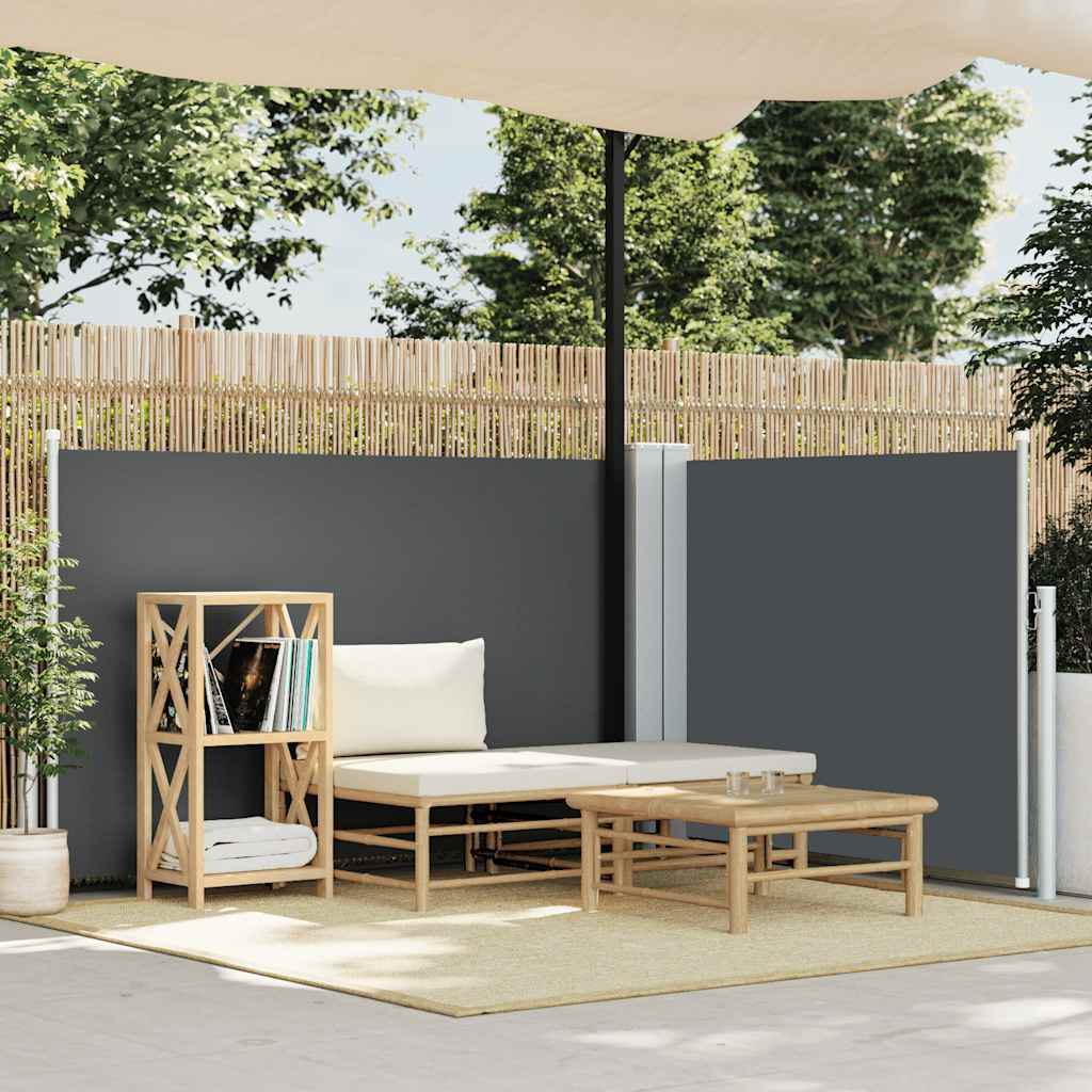Tenda da Sole Laterale Retrattile Antracite 100x600 cm