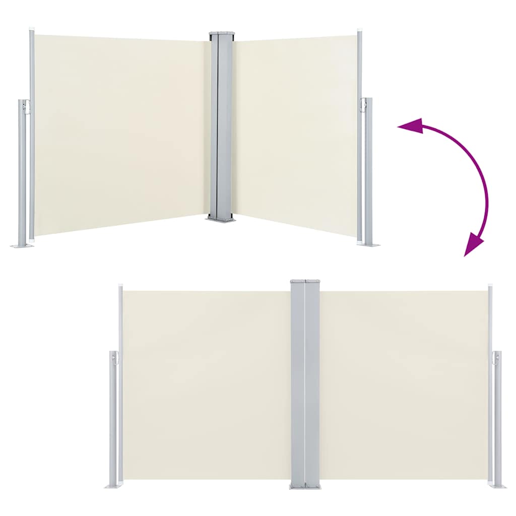 Tenda da Sole Laterale Retrattile Crema 120x600 cm