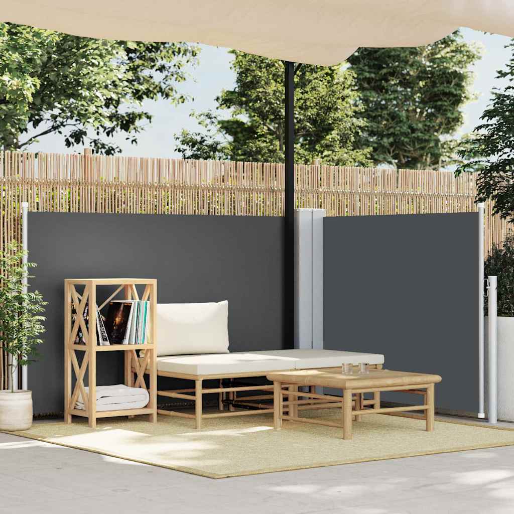 Tenda da Sole Laterale Retrattile Antracite 120x600 cm