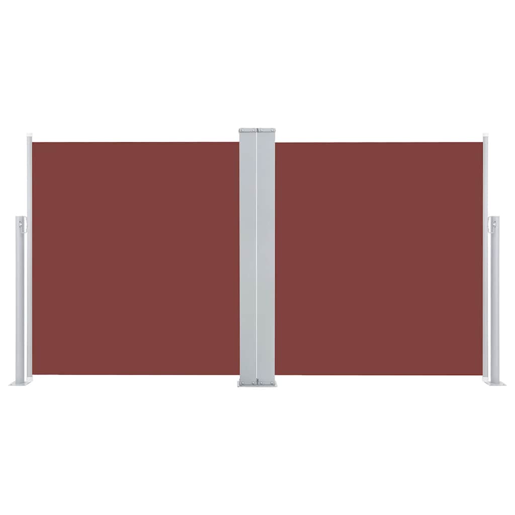 Tenda da Sole Laterale Retrattile Marrone 120x600 cm