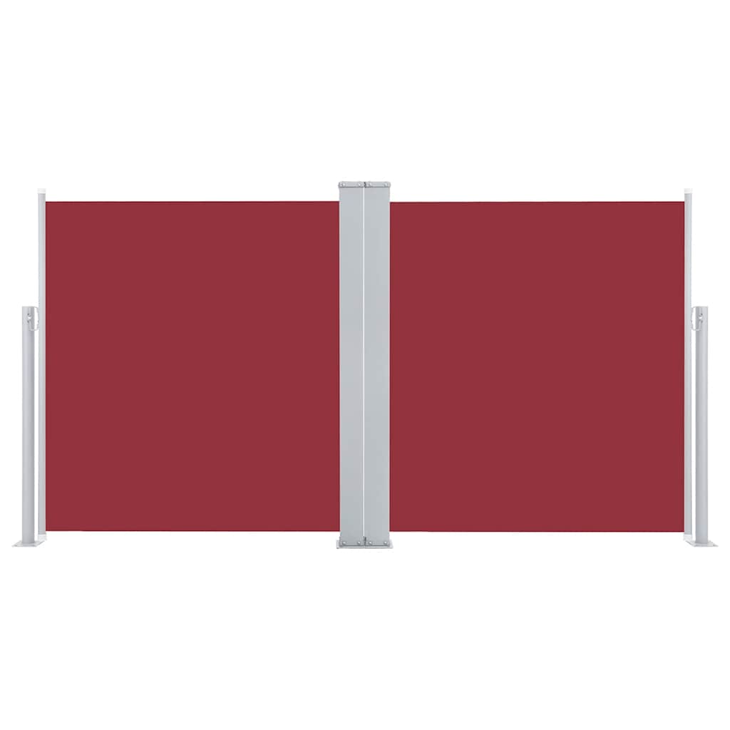 Tenda da Sole Laterale Retrattile Rossa 120x600 cm