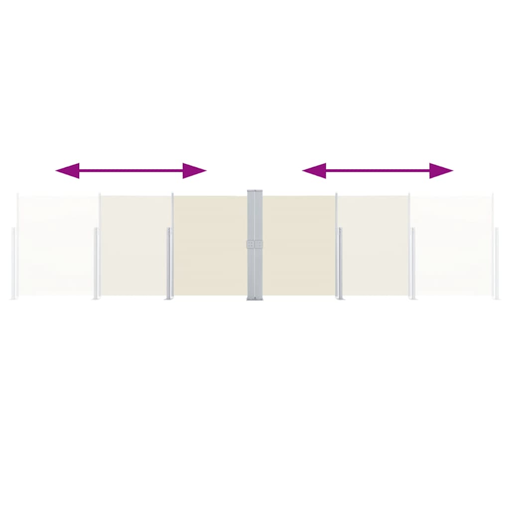 Tenda da Sole Laterale Retrattile Crema 140x600 cm