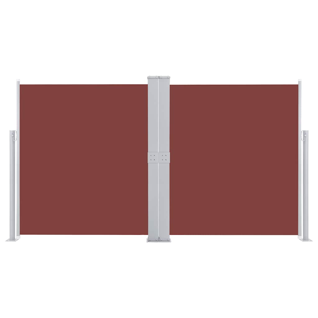 Tenda da Sole Laterale Retrattile Marrone 140x600 cm