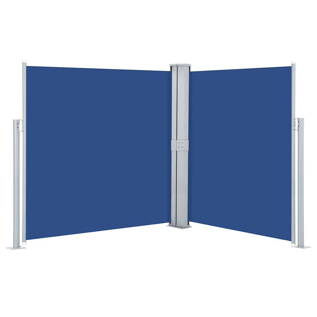 Tenda da Sole Laterale Retrattile Blu 140x600 cm