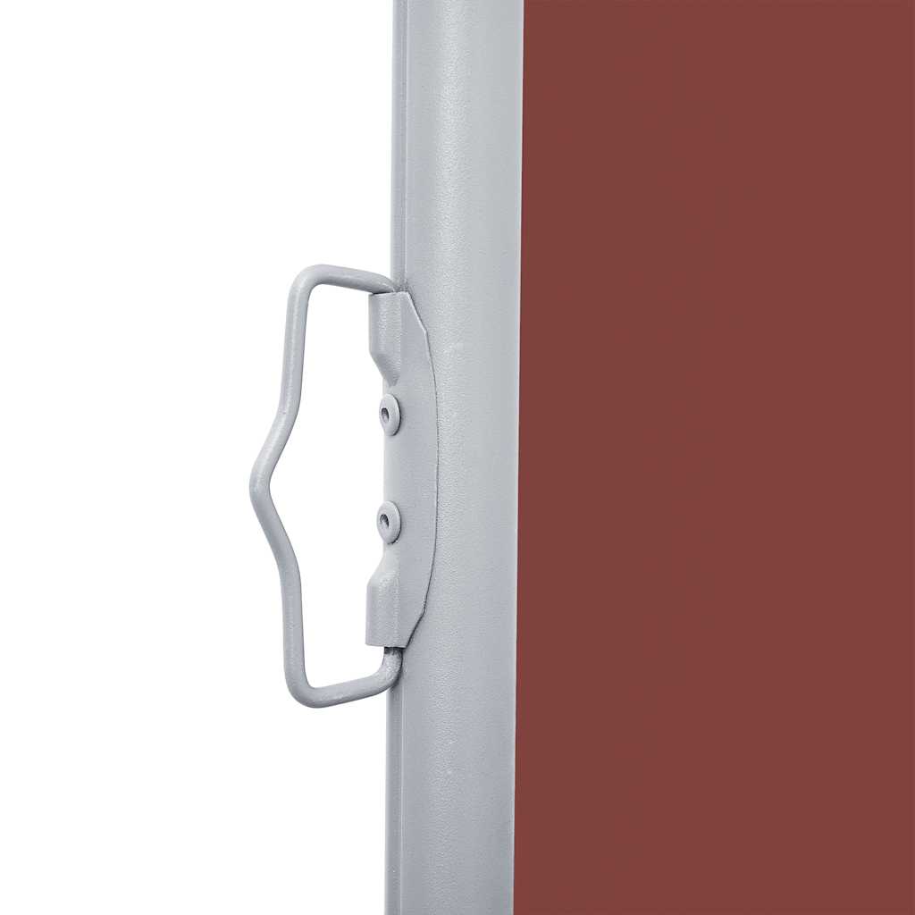 Tenda da Sole Laterale Retrattile Marrone 120x1000 cm