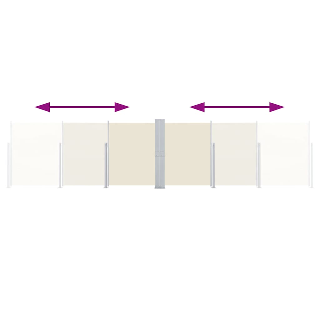 Tenda Laterale Retrattile Crema 140x1000 cm