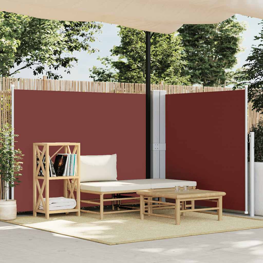 Tenda Laterale Retrattile Marrone 140x1000 cm