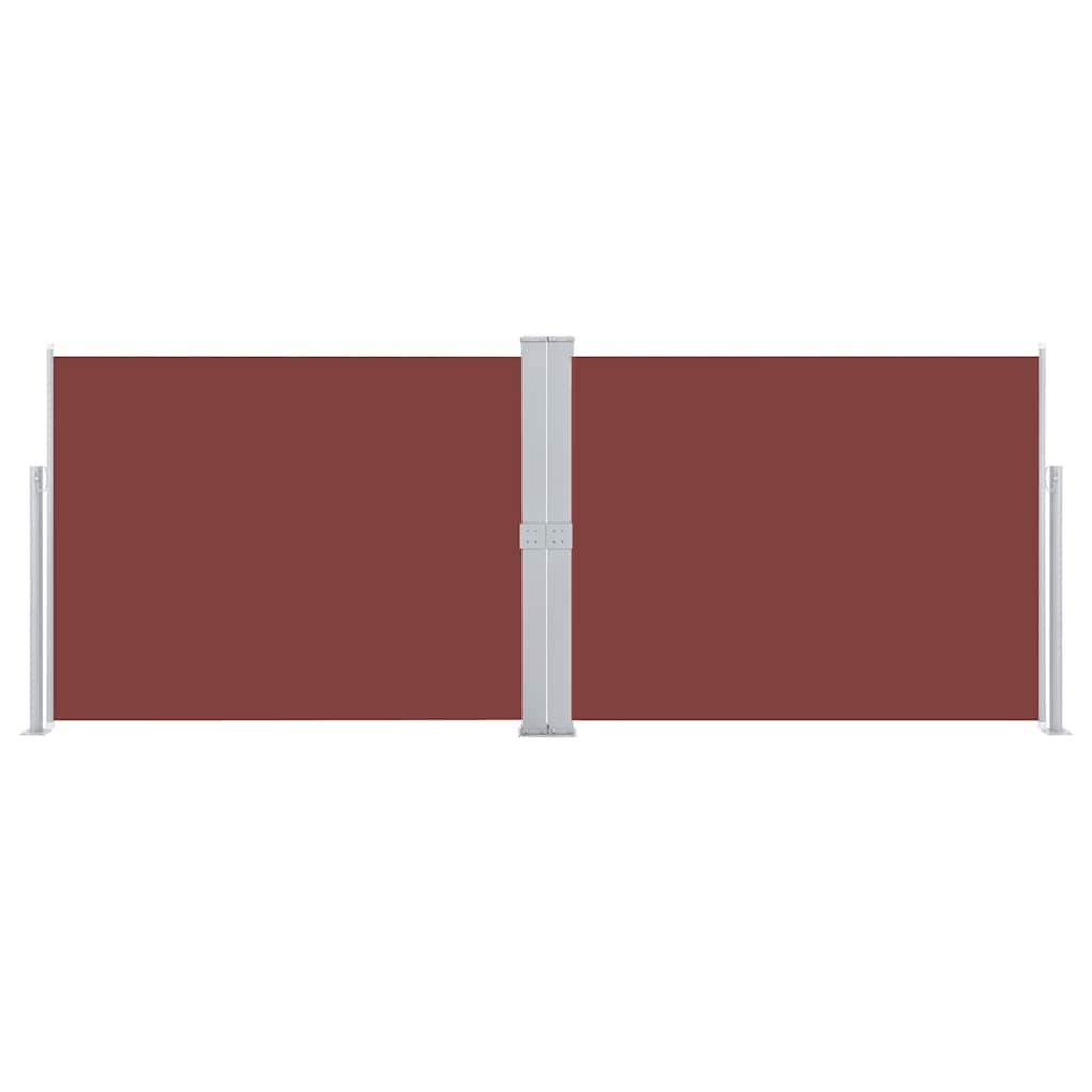 Tenda Laterale Retrattile Marrone 140x1000 cm