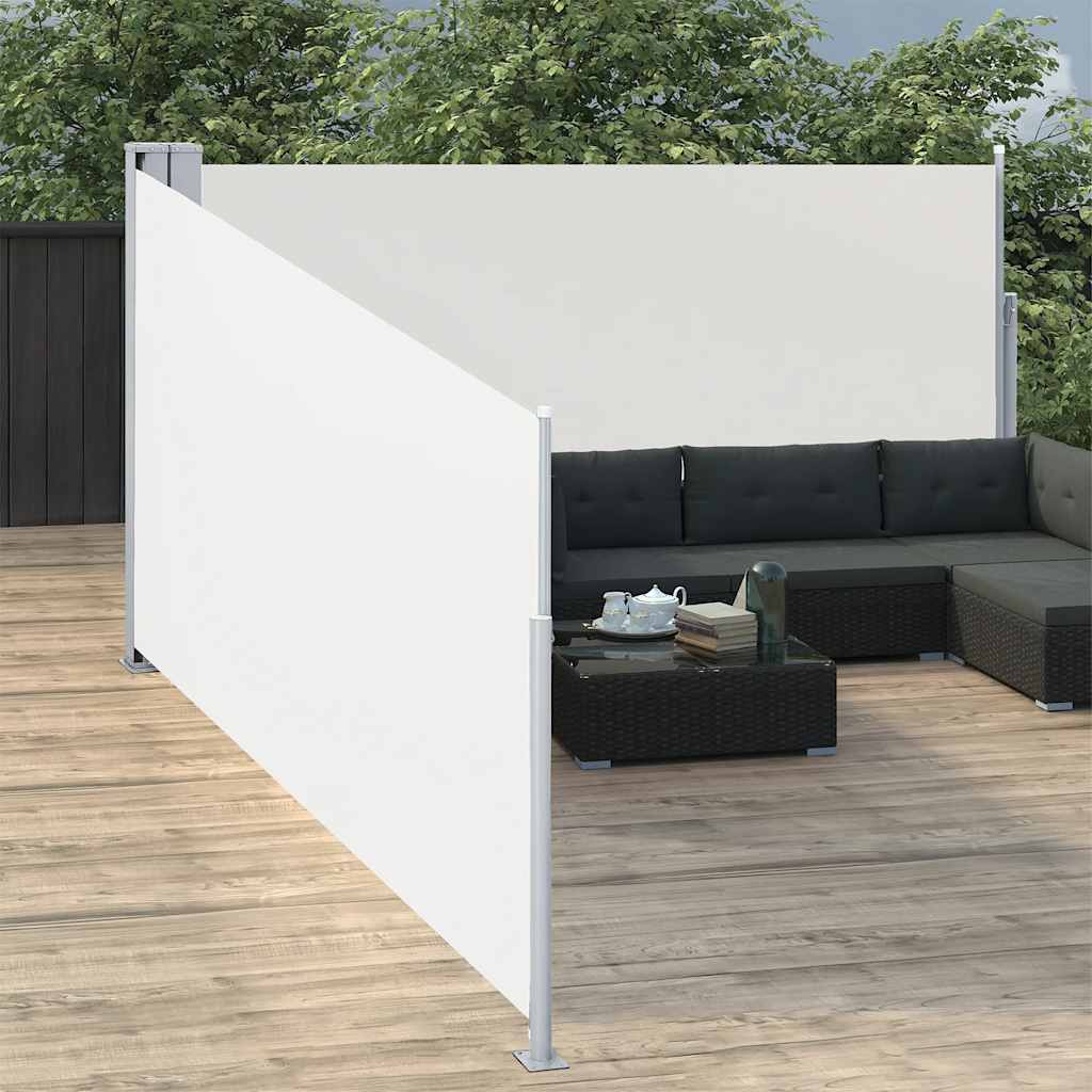 Tenda da Sole Laterale Retrattile Crema 170x1000 cm