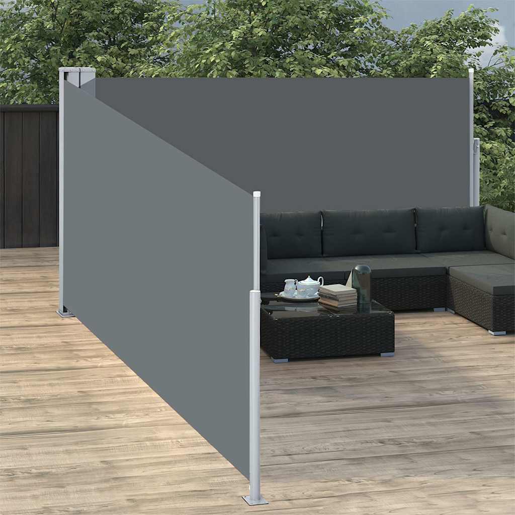 Tenda da Sole Laterale Retrattile Antracite 170x1000 cm