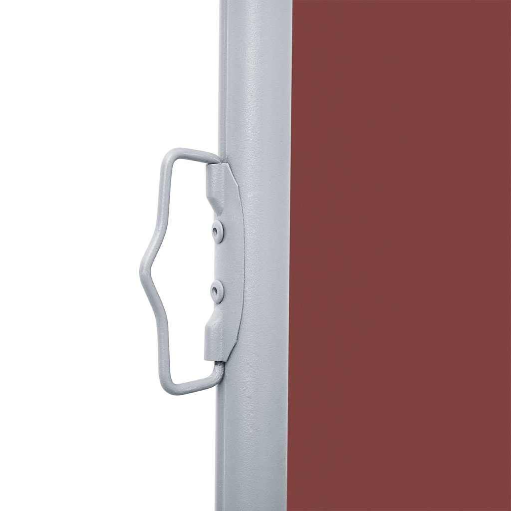 Tenda da Sole Laterale Retrattile Marrone 170x1000 cm