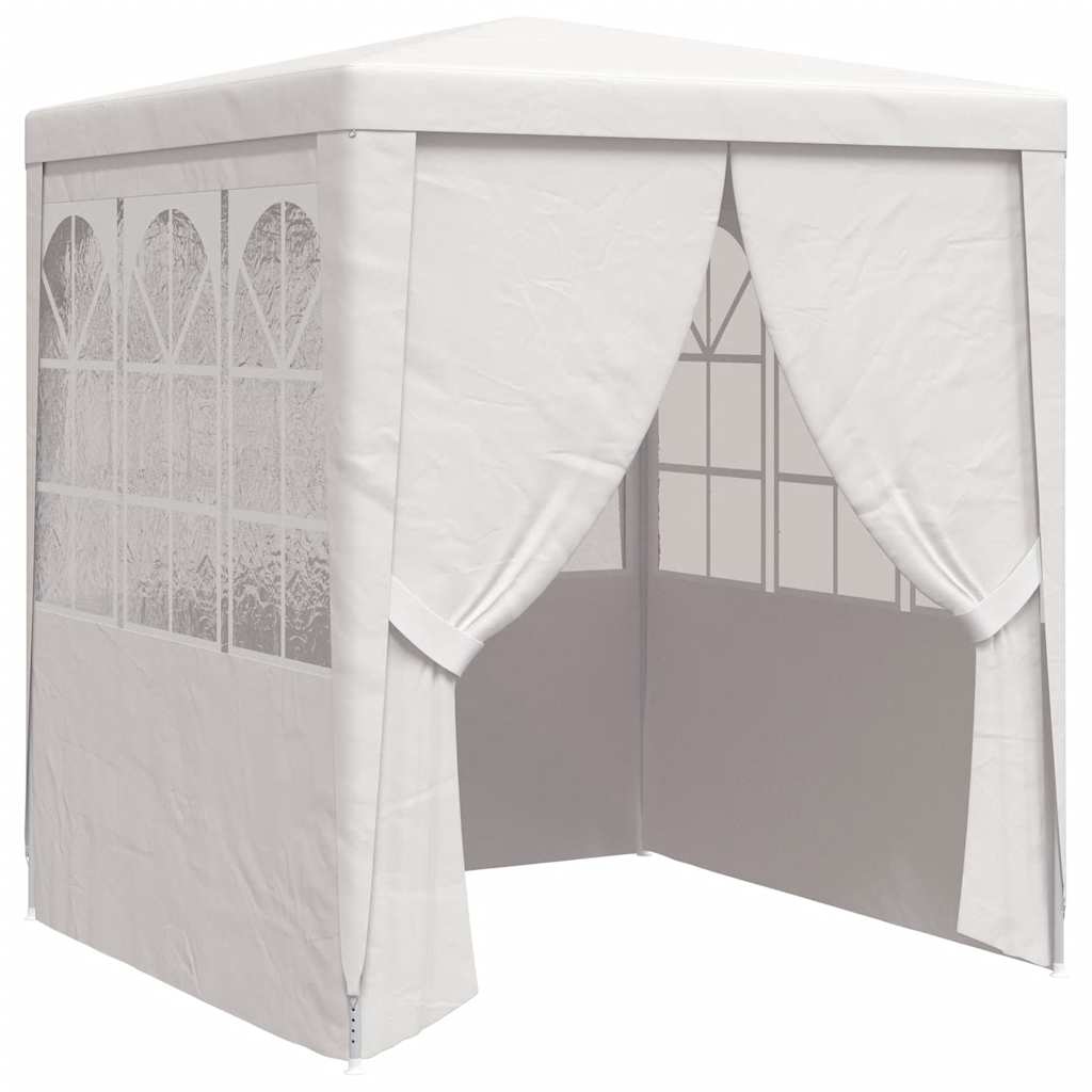 Gazebo Professionale con Pareti 2x2 m Bianco 90 g/m²