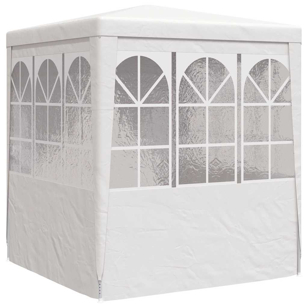 Gazebo Professionale con Pareti 2x2 m Bianco 90 g/m²