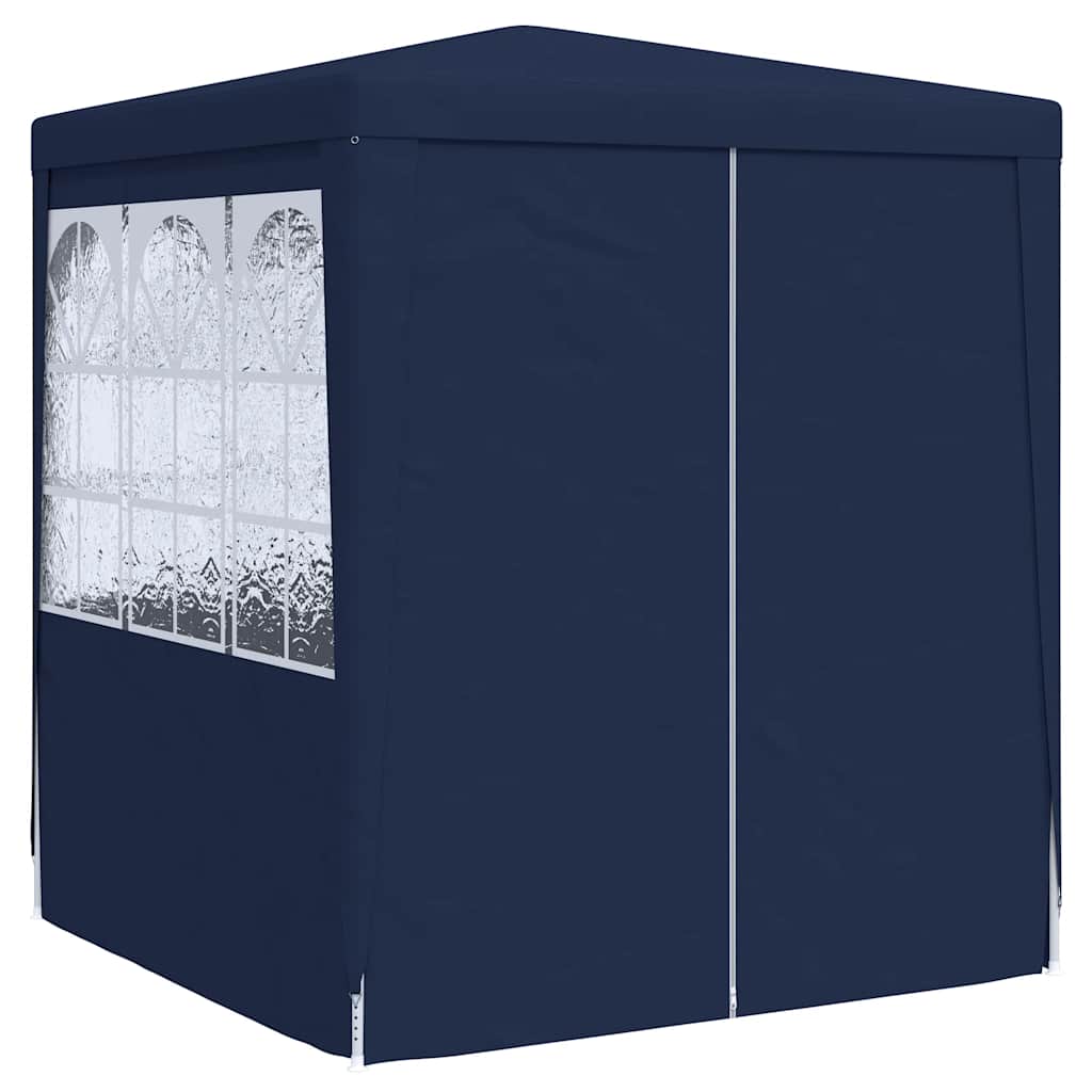 Gazebo Professionale con Pareti 2x2 m Blu 90 g/m²