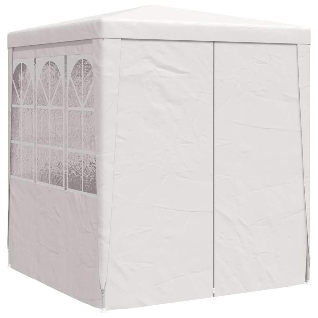 Gazebo Professionale con Pareti 2,5x2,5 m Bianco 90 g/m²