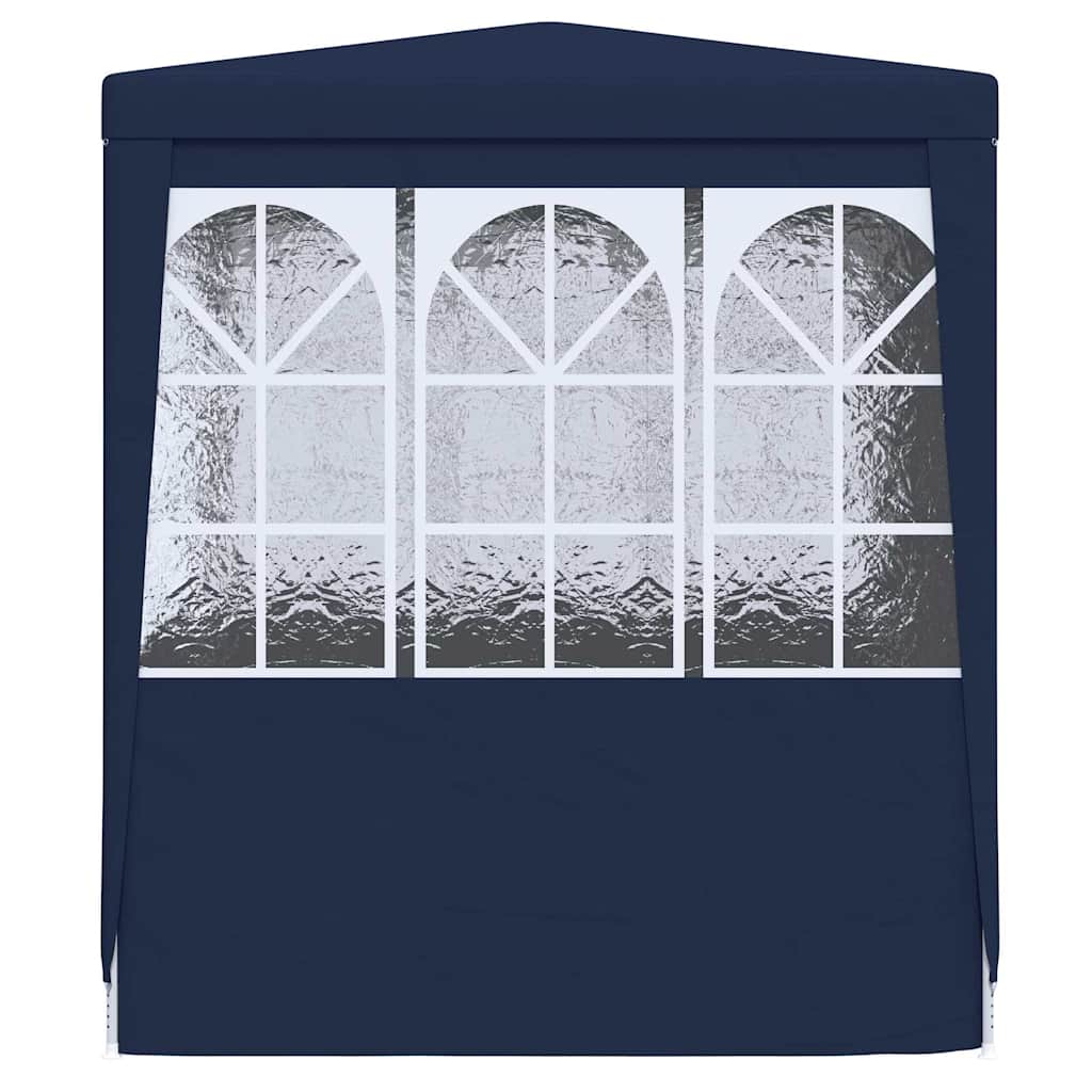 Gazebo Professionale con Pareti 2,5x2,5 m Blu 90 g/m²