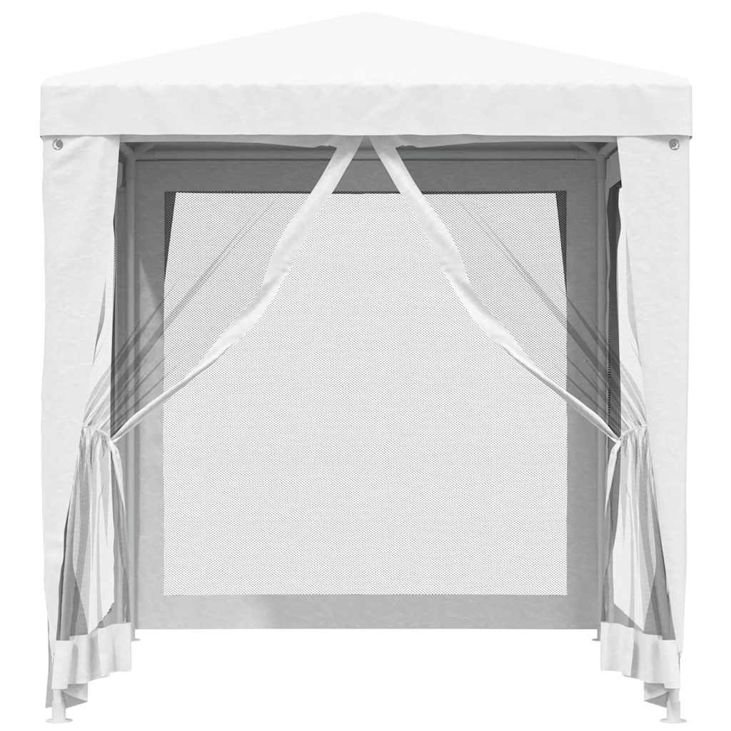 Tendone per Feste con 4 Pareti in Rete 2x2 m Bianco