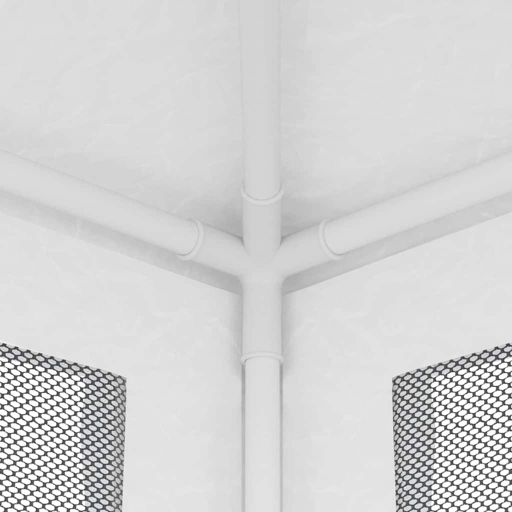 Tendone per Feste con 4 Pareti in Rete 2x2 m Bianco