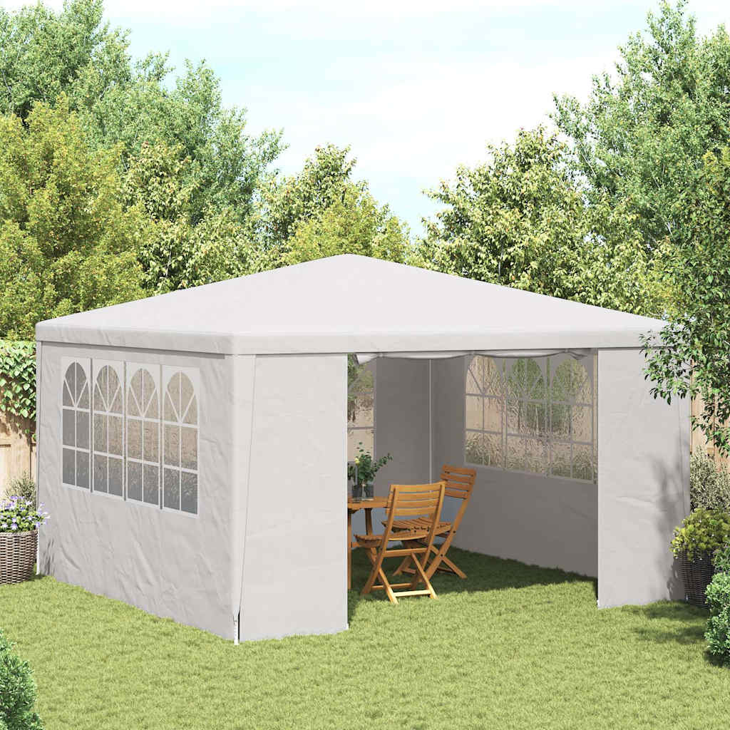 Gazebo Professionale con Pareti 4x4 m Bianco 90 g/m²