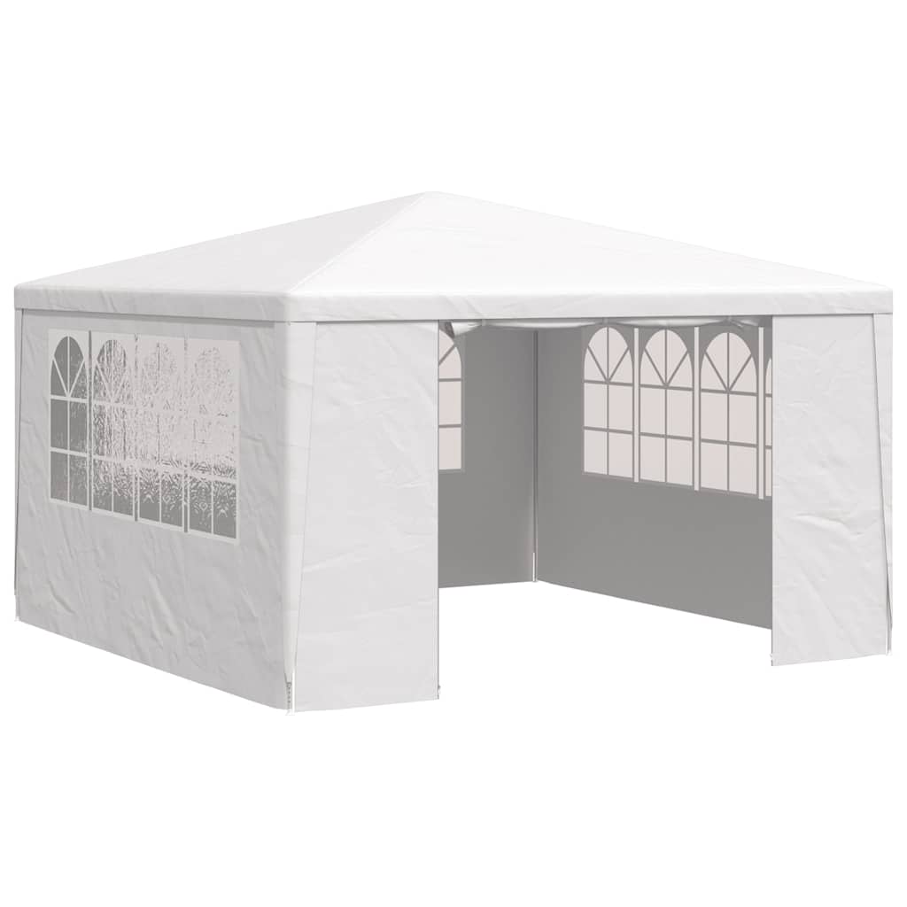 Gazebo Professionale con Pareti 4x4 m Bianco 90 g/m²