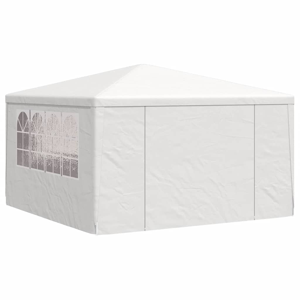 Gazebo Professionale con Pareti 4x4 m Bianco 90 g/m²