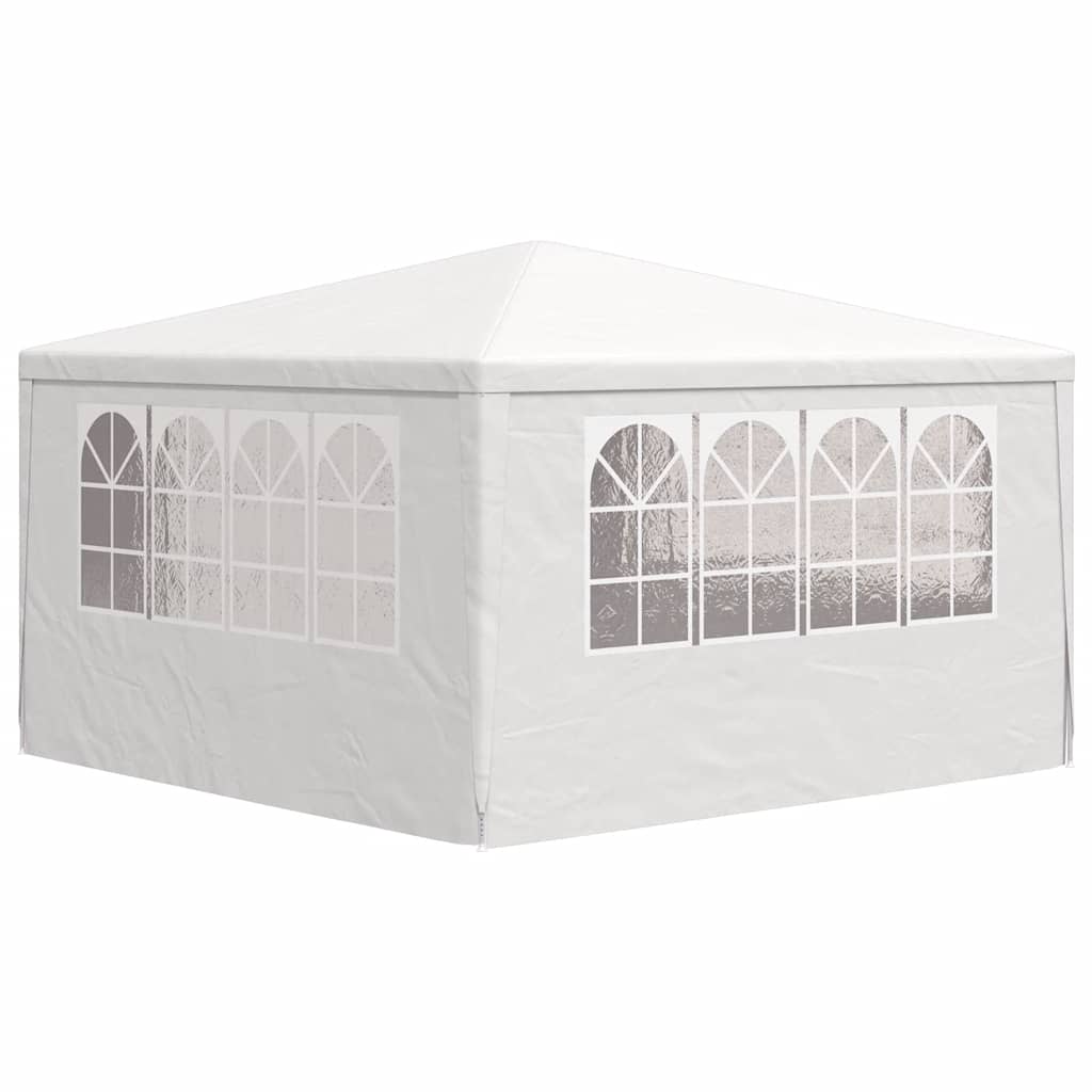 Gazebo Professionale con Pareti 4x4 m Bianco 90 g/m²